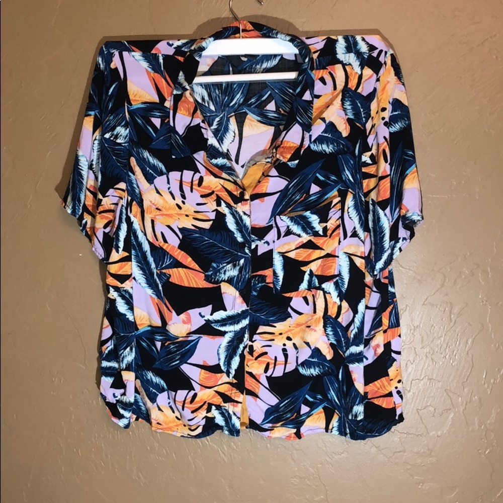 Floral Wild Fable button down